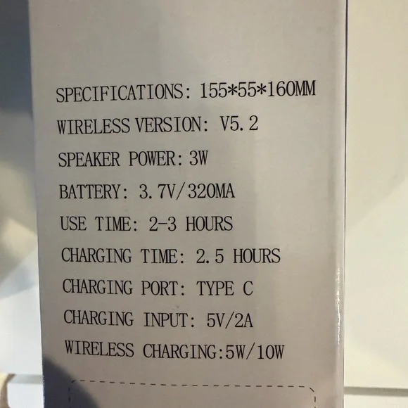 Smart Light & Sound Machine, Wireless fast charging with Digital Display